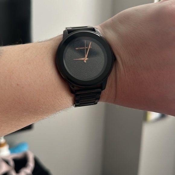 Michael Kors Black Kinley Pavé Stainless Steel Watch MK5999